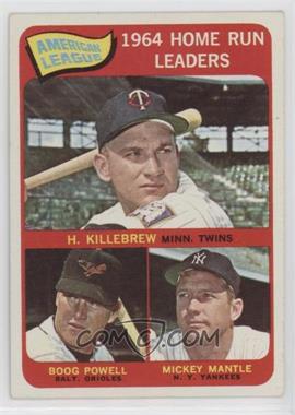 1965 Topps - [Base] #3 - League Leaders - Harmon Killebrew, Boog Powell, Mickey Mantle