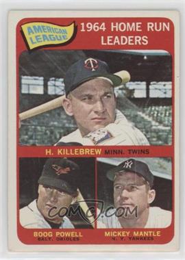 1965 Topps - [Base] #3 - League Leaders - Harmon Killebrew, Boog Powell, Mickey Mantle