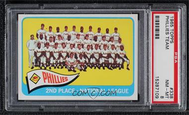 1965 Topps - [Base] #338 - Philadelphia Phillies Team [PSA 8 NM‑MT]