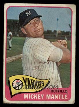 1965 Topps - [Base] #350 - Mickey Mantle [POOR]