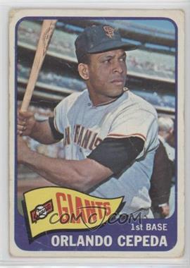 1965 Topps - [Base] #360.1 - Orlando Cepeda (Ball on Back is All White) [Good to VG‑EX]