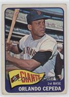 Orlando Cepeda (Ball on Back is All White) [Poor to Fair]