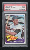 Orlando Cepeda (Ball on Back is All White) [PSA 4 VG‑EX]