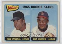 1965 Rookie Stars - Jose Cardenal, Dick Simpson [Good to VG‑EX]