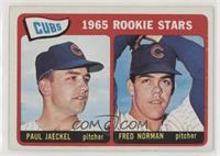 1965 Rookie Stars - Fred Norman, Paul Jaeckel [Good to VG‑EX]