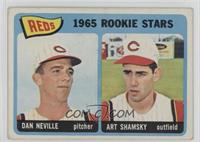 1965 Rookie Stars - Dan Neville, Art Shamsky [Poor to Fair]