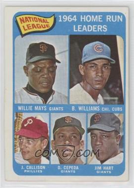 1965 Topps - [Base] #4 - League Leaders - Willie Mays, Billy Williams, John Callison, Orlando Cepeda, Jim Hart