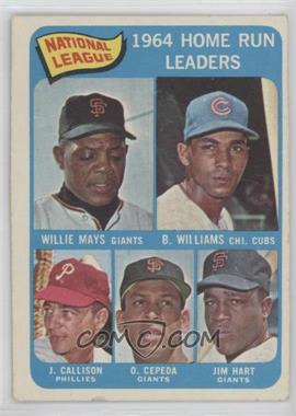 1965 Topps - [Base] #4 - League Leaders - Willie Mays, Billy Williams, John Callison, Orlando Cepeda, Jim Hart