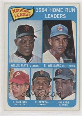 1965 Topps - [Base] #4 - League Leaders - Willie Mays, Billy Williams, John Callison, Orlando Cepeda, Jim Hart