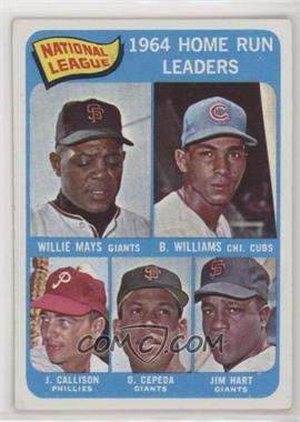 1965 Topps - [Base] #4 - League Leaders - Willie Mays, Billy Williams, John Callison, Orlando Cepeda, Jim Hart