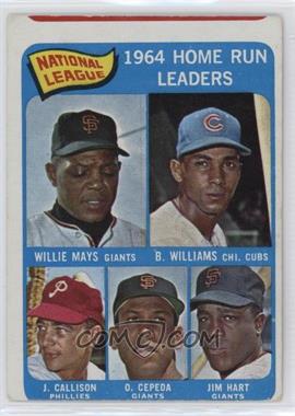1965 Topps - [Base] #4 - League Leaders - Willie Mays, Billy Williams, John Callison, Orlando Cepeda, Jim Hart [Good to VG‑EX]