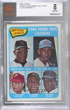 1965 Topps - [Base] #4 - League Leaders - Willie Mays, Billy Williams, John Callison, Orlando Cepeda, Jim Hart [BVG 8 NM‑MT]