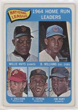 1965 Topps - [Base] #4 - League Leaders - Willie Mays, Billy Williams, John Callison, Orlando Cepeda, Jim Hart