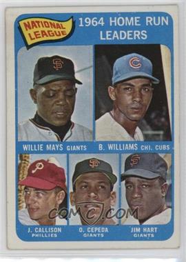 1965 Topps - [Base] #4 - League Leaders - Willie Mays, Billy Williams, John Callison, Orlando Cepeda, Jim Hart