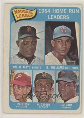 1965 Topps - [Base] #4 - League Leaders - Willie Mays, Billy Williams, John Callison, Orlando Cepeda, Jim Hart