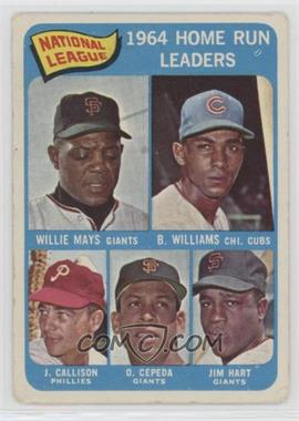 1965 Topps - [Base] #4 - League Leaders - Willie Mays, Billy Williams, John Callison, Orlando Cepeda, Jim Hart [Poor to Fair]