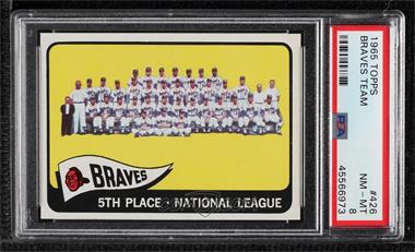 1965 Topps - [Base] #426 - Milwaukee Braves Team [PSA 8 NM‑MT]