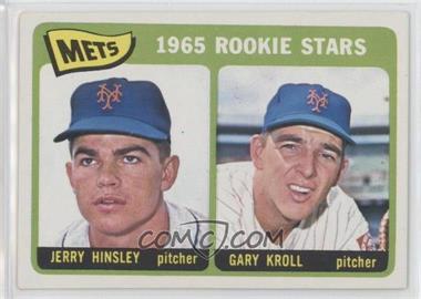1965 Topps - [Base] #449 - 1965 Rookie Stars - Jerry Hinsley, Gary Kroll