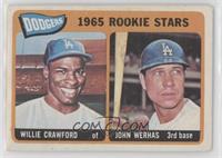 1965 Rookie Stars - Willie Crawford, Johnny Werhas