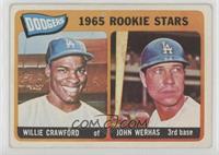 1965 Rookie Stars - Willie Crawford, Johnny Werhas [Good to VG‑…
