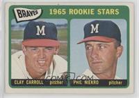 1965 Rookie Stars - Clay Carroll, Phil Niekro