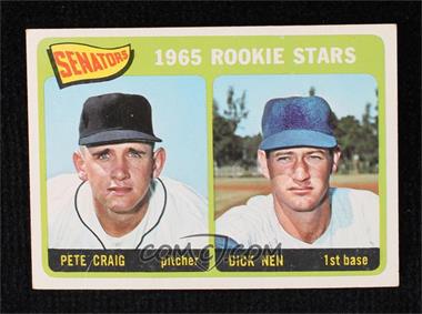 1965 Topps - [Base] #466 - 1965 Rookie Stars - Pete Craig, Dick Nen