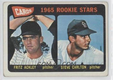 1965 Topps - [Base] #477 - 1965 Rookie Stars - Fritz Ackley, Steve Carlton [Good to VG‑EX]