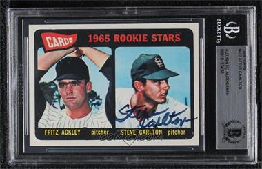 1965 Topps - [Base] #477 - 1965 Rookie Stars - Fritz Ackley, Steve Carlton [BAS BGS Authentic]