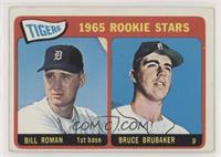 1965 Rookie Stars - Bill Roman, Bruce Brubaker