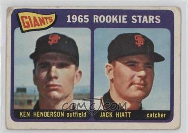 1965 Topps - [Base] #497 - 1965 Rookie Stars - Ken Henderson, Jack Hiatt [Poor to Fair]