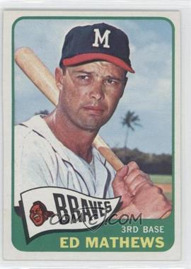 1965 Topps - [Base] #500 - Eddie Mathews