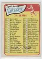 Checklist - Cards 507-598 (Large Print on Front) [Good to VG‑EX]