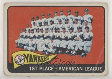 1965 Topps - [Base] #513 - New York Yankees Team [Poor to Fair]