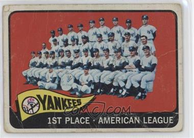 1965 Topps - [Base] #513 - New York Yankees Team [Good to VG‑EX]