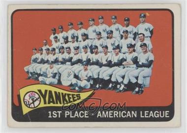 1965 Topps - [Base] #513 - New York Yankees Team [Good to VG‑EX]