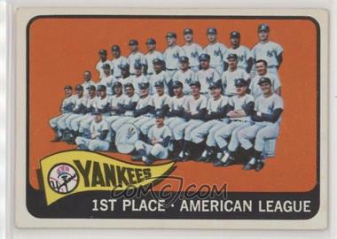 1965 Topps - [Base] #513 - New York Yankees Team