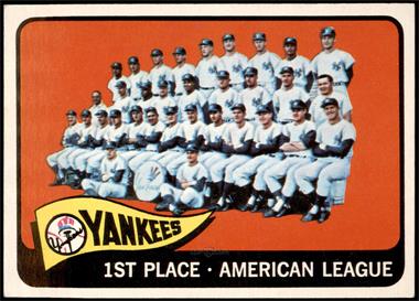 1965 Topps - [Base] #513 - New York Yankees Team [EX+]