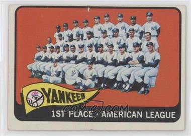 1965 Topps - [Base] #513 - New York Yankees Team [Good to VG‑EX]