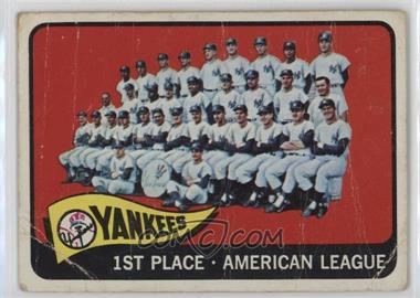 1965 Topps - [Base] #513 - New York Yankees Team [Poor to Fair]