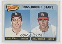 1965 Rookie Stars - Paul Schaal, Jackie Warner [Good to VG‑EX]