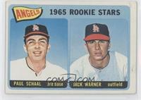 1965 Rookie Stars - Paul Schaal, Jackie Warner