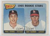 1965 Rookie Stars - Paul Schaal, Jackie Warner [Poor to Fair]