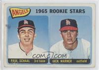 1965 Rookie Stars - Paul Schaal, Jackie Warner