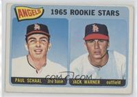 1965 Rookie Stars - Paul Schaal, Jackie Warner [Good to VG‑EX]