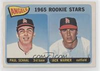 1965 Rookie Stars - Paul Schaal, Jackie Warner