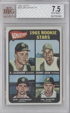 1965 Topps - [Base] #526 - High # - Rene Lachemann, Johnny Odom, Skip Lockwood, Jim Hunter (Spelled Tim Hunter on back) [BVG 7.5 NEAR MINT+]