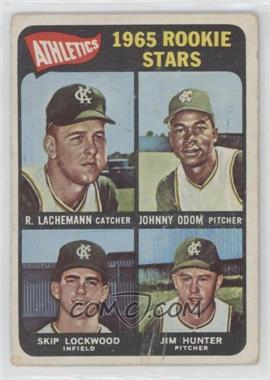 1965 Topps - [Base] #526 - High # - Rene Lachemann, Johnny Odom, Skip Lockwood, Jim Hunter (Spelled Tim Hunter on back) [Good to VG‑EX]