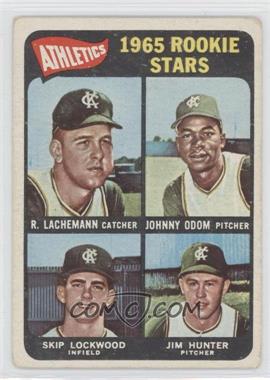 1965 Topps - [Base] #526 - High # - Rene Lachemann, Johnny Odom, Skip Lockwood, Jim Hunter (Spelled Tim Hunter on back) [Good to VG‑EX]