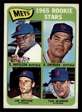 1965 Topps - [Base] #533 - High # - Dan Napoleon, Ron Swoboda, Jim Bethke, Tug McGraw [EX]
