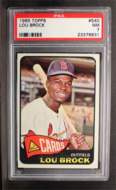 1965 Topps - [Base] #540 - High # - Lou Brock [PSA 7 NM]